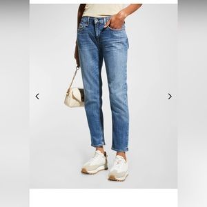 Rag and Bone Dre low rise ankle slim boyfriend jeans